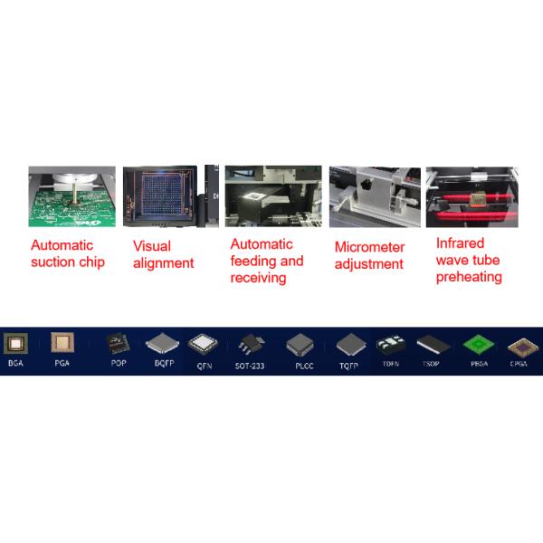 SMD Soldering Rework Station HXT-L250 BGA Mobile Rework Advanced Technology Machines
