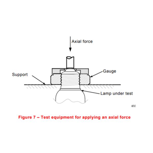 IEC 60598-1 Fluorescent Lamp Axial Force Tester for mechanical strength of lamp holder test