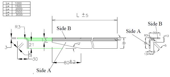 High Speed Profile Angle Roll Forming Machine with notching 3mm