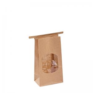 China Premium Kraft Paper Baguette Bread Bags Strong Bottom Virgin Material For Heavier Items on sale