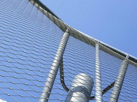 7x19 Stainless Steel Wire Rope Mesh For Green Plant Climbing Trellis wire Mesh Stainless Steel Rope Mesh with Ferrules