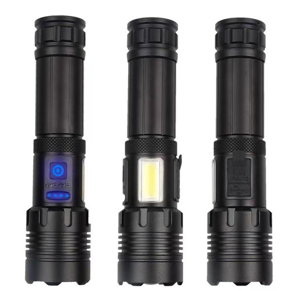16000 Lumen Rechargeable Waterproof LED Flashlight for Camping Hiking and Outdoor Activities