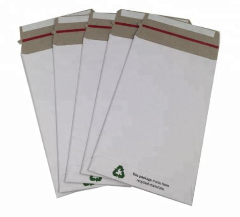 Quality Recyclable White Cardboard Envelopes , Please Do Not Fold Envelope For Mailing for sale