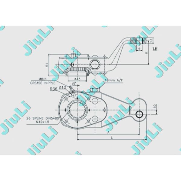 Slack Adjuster Manual 3464201838 Mercedes Benz casting forging 3464201838