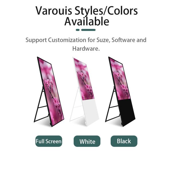 MJK-650L Vertical LCD Welcome Display with 2K/4K Resolution Touch Screen Option Outdoor Application