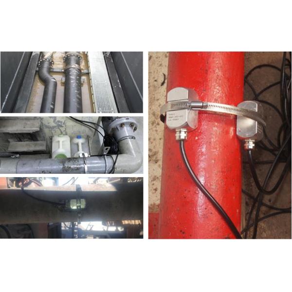 4-20mA OCT Output Rechargeable 40MM Doppler Ultrasonic Flow Meter