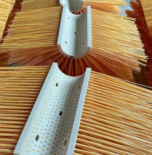 Combination Brush Roller Of Shot Blasting Machine Clean Deck Nylon Material