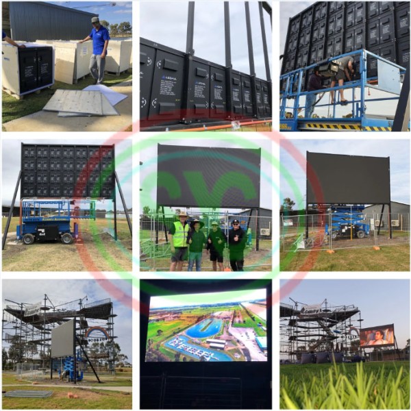 Full Color Die-Cast Aluminum Housing Waterproof Outdoor LED Display Module P8 SMD High Resolution 40*20