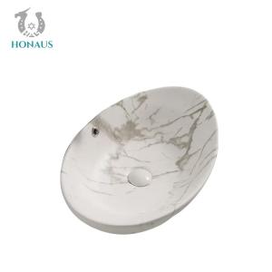 Buy cheap Luxurious Household Marble Effect Countertop Basin 600mm Countertop Basin product
