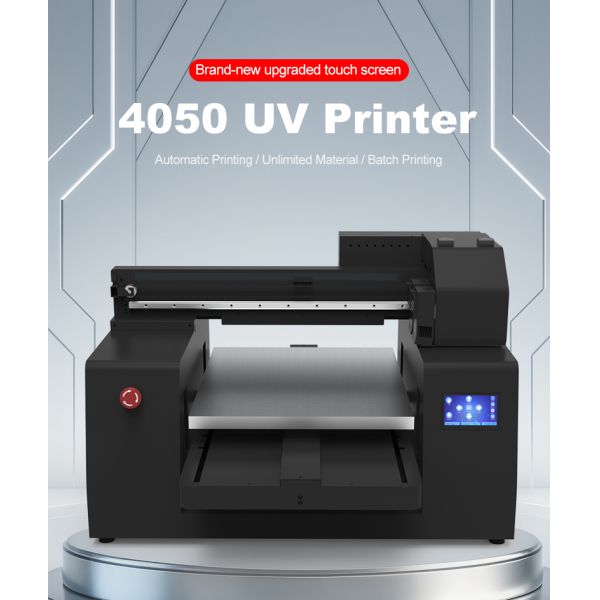 KECAI 4050 UV Flatbed Printer With White Ink & Varnish Industrial XP600 Head UV Printer for Metal Glass Acrylic Wood