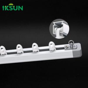 China 75-138 Inches Telescopic Curtain Pole Stretchable Curtain Rods Extendable Curtain Rail Kit on sale