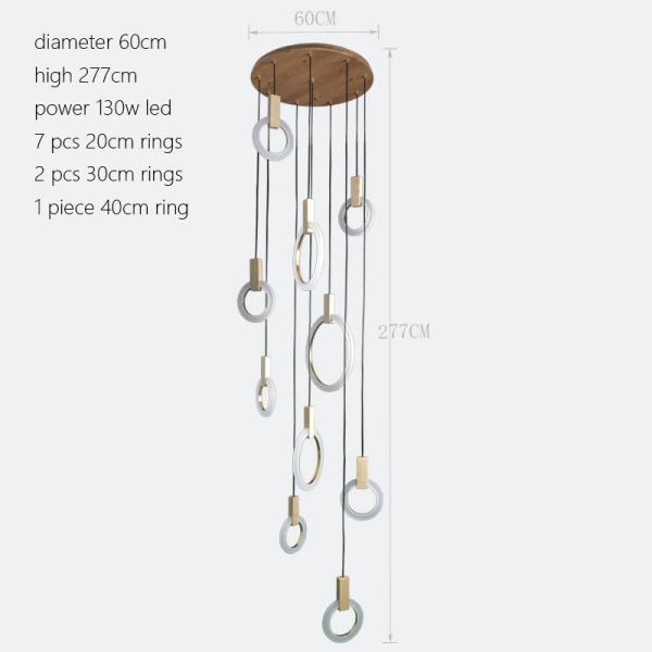 Unusual Acrylic Contemporary pendant lights Circle Lampshade For indoor home Lighting