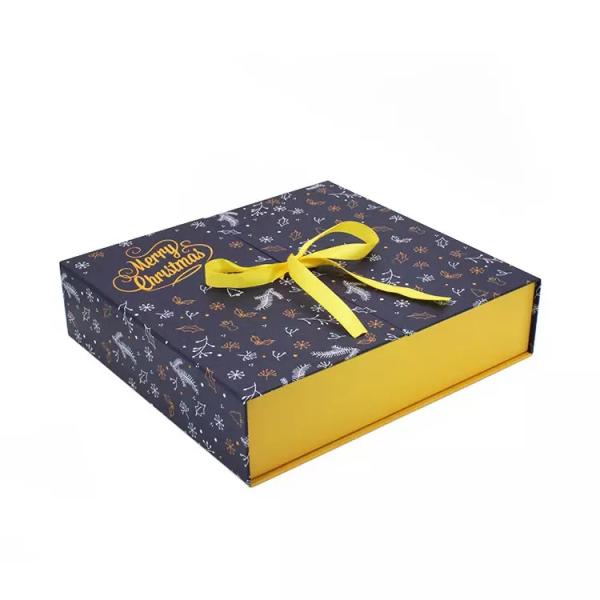 Rectangular Christmas Cardboard Gift Boxes OEM ODM Advent Calendar Boxes