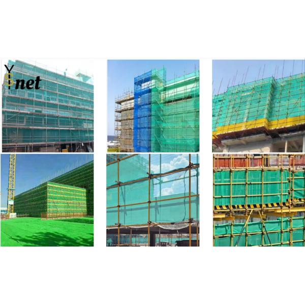 Customized Construction Safety Net Fireproof Dust Proof Green Scaffold Netting