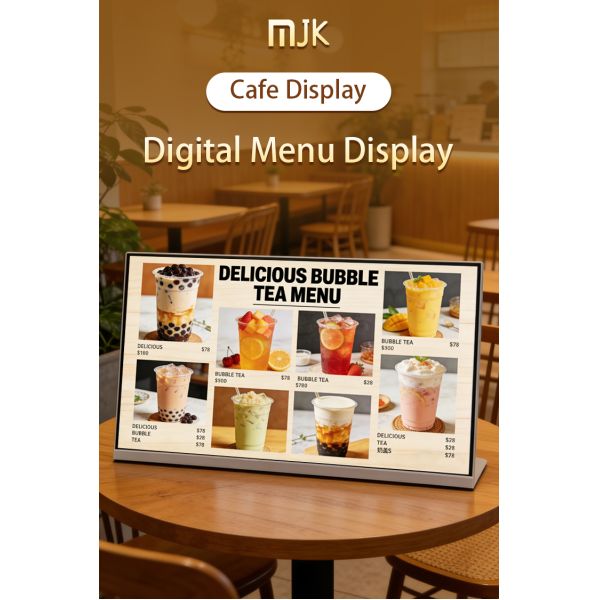 23.8" Digital Menu Board Wall Mounted Smart Advertising Display Electronic Restaurant Screen WiFi Cloud