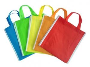 Colorful Biodegradable Non Woven Fabric Bags Antibacterial Custom Printed