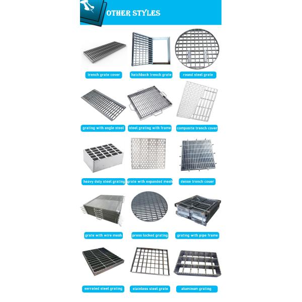 Entrance Door Mat Stainless Bar Grating For Drain Water / Mud Removal