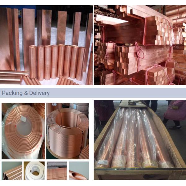 ASTM B88 B837 B306 Copper Wire Rod 8mm C1100 Copper Flat Busbar