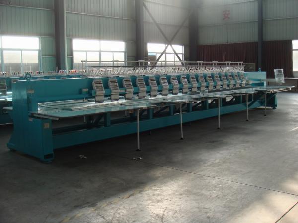 Quality High Speed Computerized Embroidery Machine With 16 Heads 12 Needles for sale