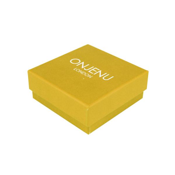 Art Paper Custom Cardboard Jewelry Box For Gem Stone Bangle Packaging With Sponge Insert