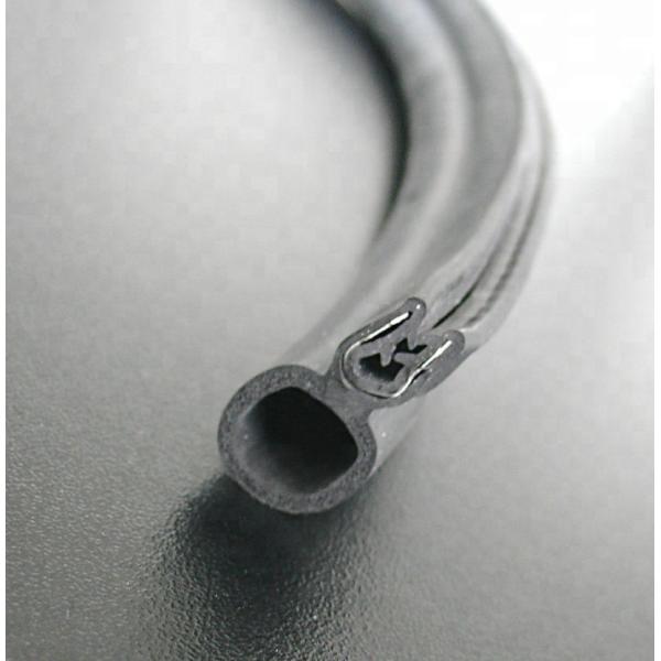 Custom Size Black Color Metallic EPDM Car Door Rubber Seals Strip for Industrial Needs