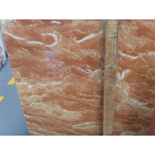 Big Slab Stone Gloss Marble Floor Tiles Polished Orange Peel Red Color