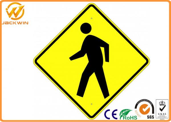 Quality Printed Reflective Street Traffic Warning Signs Weather Proof CE / ROHS / FCC for sale
