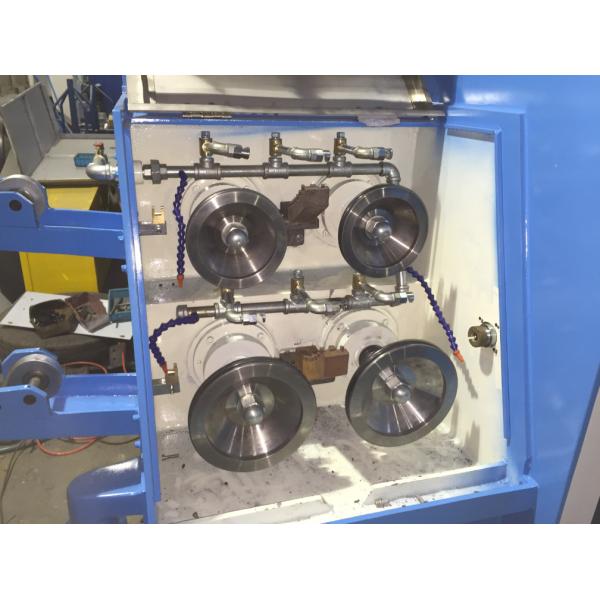 Industrial Fine Copper Wire Drawing Machine With Double Spoolers Easy Maintenance