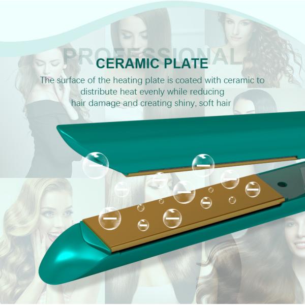 Anti Frizz Full Ceramic Flat Iron Auto Power Off For Solon Usage