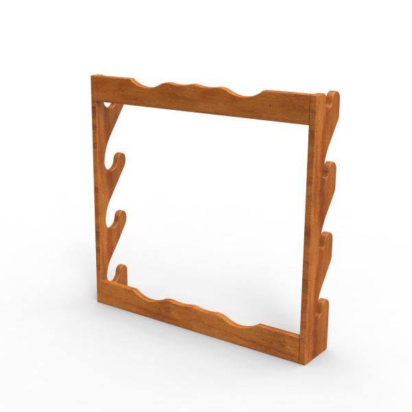 Wall Mounted Pop Pos Display Pinewood Wooden Gun Display Rack