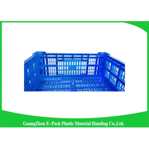 Agriculture Folding Plastic Crates Storage Fruit 60L PP 30kg Eco-Friendly