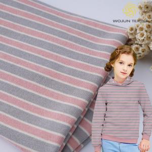 Buy cheap 100 Cotton French Terry Fabric 320g 21S Stripe Double Yarn Material product