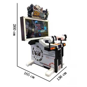Buy cheap Indoor Stereoscopic Video Double Shooting Arcade Machines Coin Operated Game Simulator product