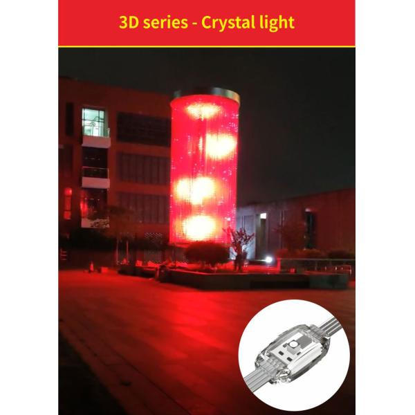 Indoor Outdoor Crystal 3D Pixel Light Festival Decorative Lights Waterproof IP65