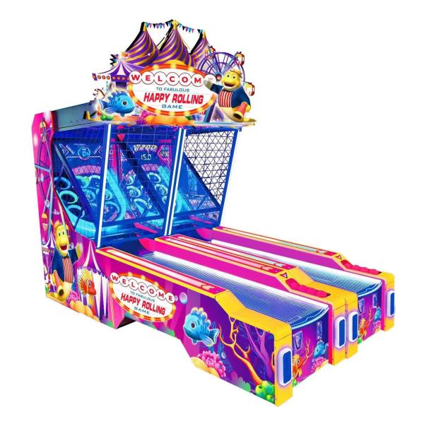 Indoor Entertainment Happy Sport Bowling 2 Players Arcade Video Happy Rolling Tickets Redemption Game Machine