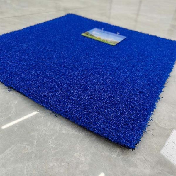 15mm Hockey Artificial Turf 8000 Dtex Blue Synthetic Grass With Low Maintenance Excellent Performance