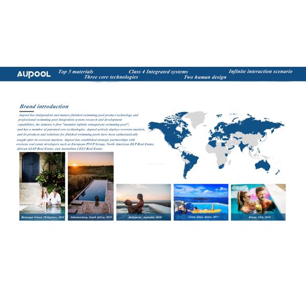AUPOOL 2000L Series Standard Countercurrent Trainer Long Side Transparent Swimming Pool