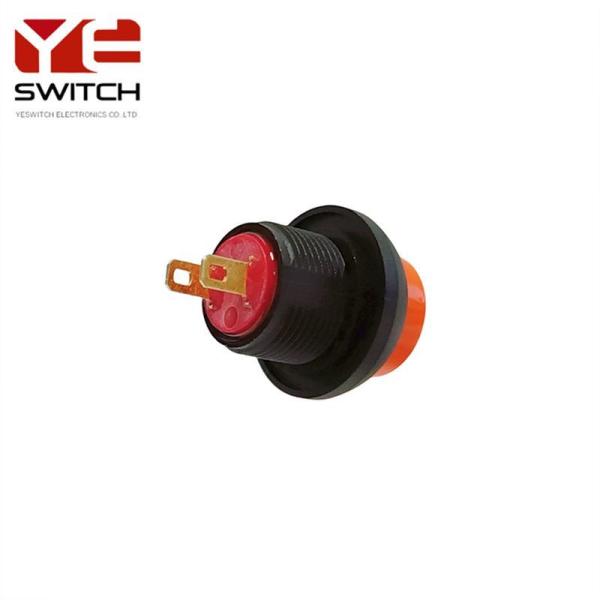 12mm IP68 Waterproof Push Button Switch Dustproof Orange Push Button On Off