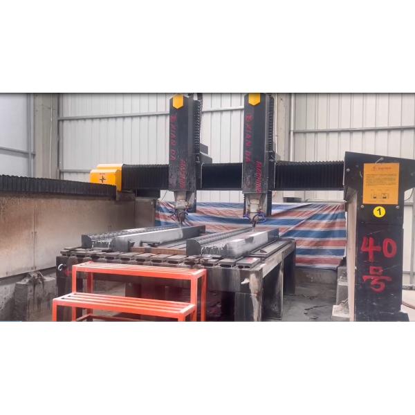 Precise 3-Axis CNC Planar Stone Carving Machine For Large Scale Stonework