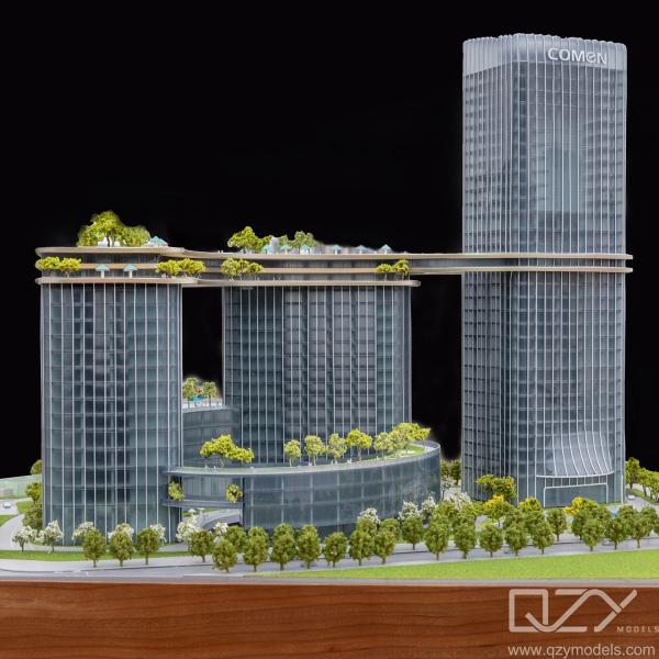HSA 1/500 Plexiglass Architectural Maquette Model Comen Medical Headquaters Building