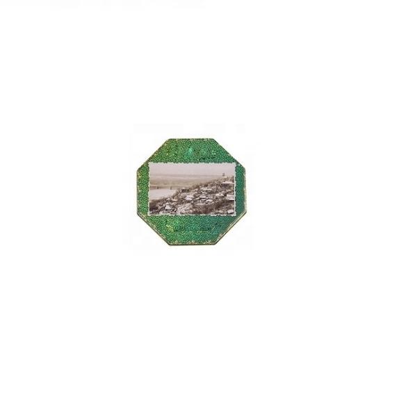 DADI Metal Oval Tea Tin Box Octagonal Shape Gift Tin Can Customized Printing 190*190*42mm