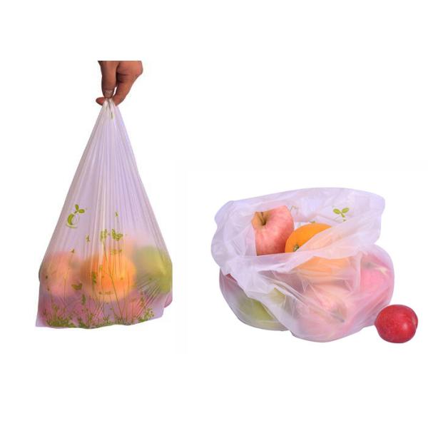 T-shirt Compostable Sacks Biodegradable Singlet Shopping Bags on Rolls Environmentally Friendly Vest Carrier Bags