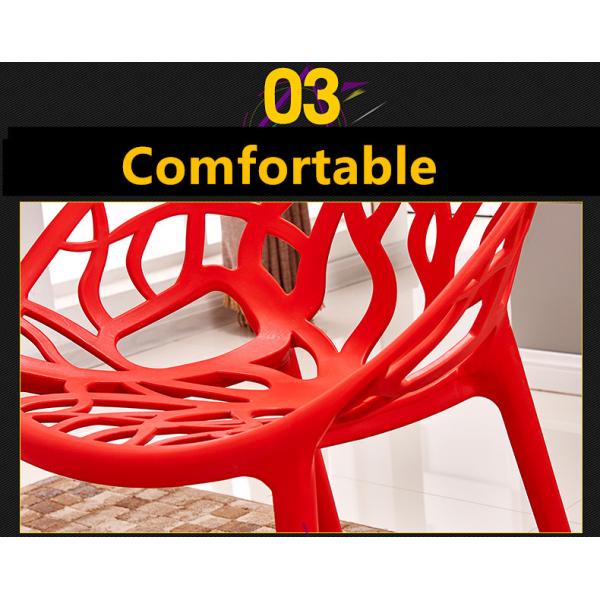 Breathable Hollow Kids Plastic Chairs High Safety For Restaurant / Hotel