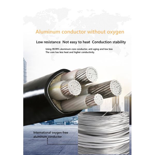 Underground High Voltage Power Cable With Aluminum Core XLPE Insulation