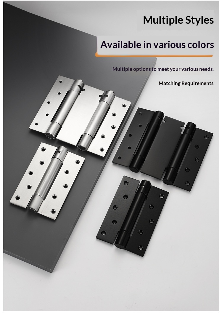 Stainless Steel Double-Opening Single-Opening Spring Hinges Internal External Two-Way Free-Closing Door Closers Automatic Doors