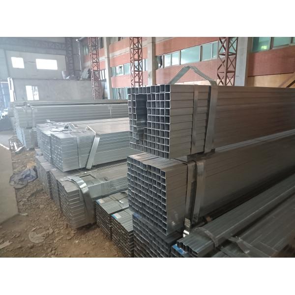 Corrugated Square Tubing Galvanized Steel Pipe Iron Rectangular For Carports