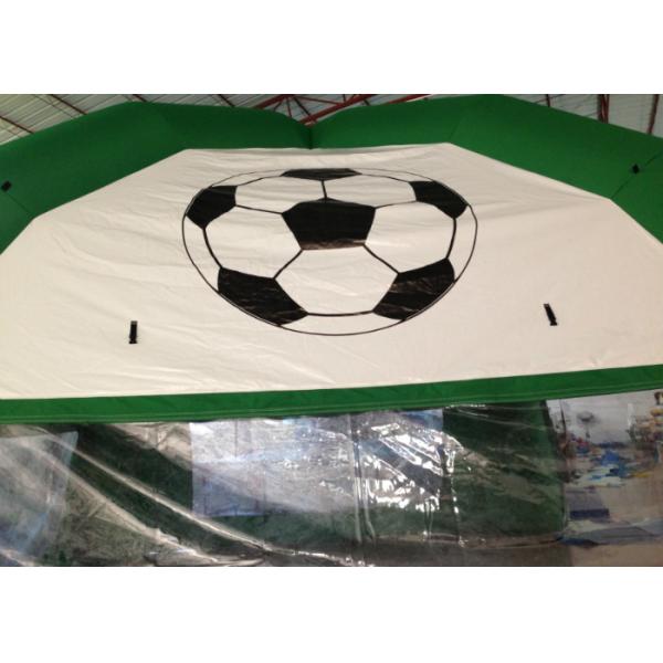 Green Footable Inflatable Event Tent Digitally Printed Wind Resistant Safe Nontoxic