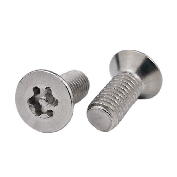 Customized GB2674 Stainless Steel Torx Countersunk Flat Head Screws With Stud M4 Passivated Measurement System Inch