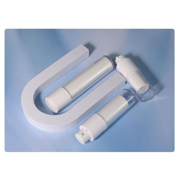 15ml 30ml 50ml White Airless Bottle Cosmetic Cream Plastic Bottle For Skincare Packaging