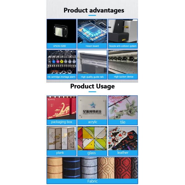 High Speed 6m2 Per Hour UV Flatbed Printer For Fabric Acrylic Tile